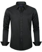 J.VER Boy's Long Sleeve Dress Shirts Solid Stretch Wrinkle-Free Shirt Kids Casual Button Down Shirts Navy Blue 6 Years - # BOAA12510006