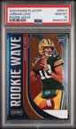 Graded 2020 Panini Playoff Jordan Love #RW11 Rookie Wave RC Football Card PSA 10 Gem Mint