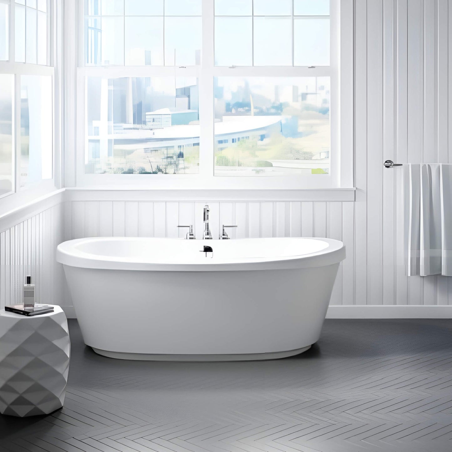 Jacuzzi Bravo 66-Inch Freestanding Air Tub [JBRF6636ACX2XXW/B/Y] (SAK95865)