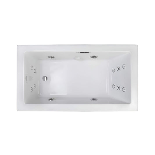 Jacuzzi Elara 72-Inch Rectangle Whirlpool Bathtub With Left Drain [JELA7236WLR2HX] (SAK61507)