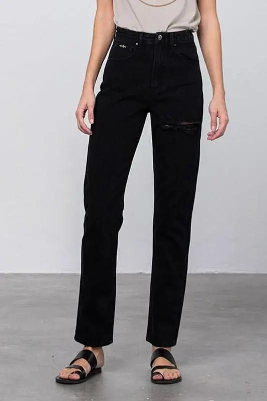Mom Jeans - Ripped & Comfy - Contemporary Style