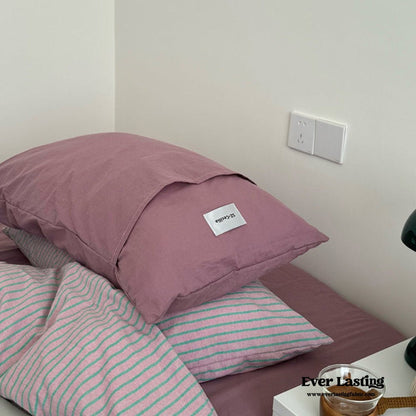 James Striped Bedding Set / Blue