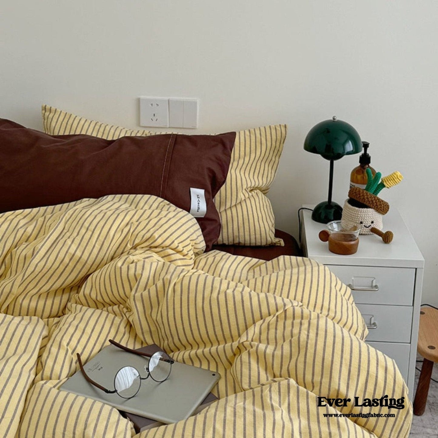 James Striped Bedding Set / Blue