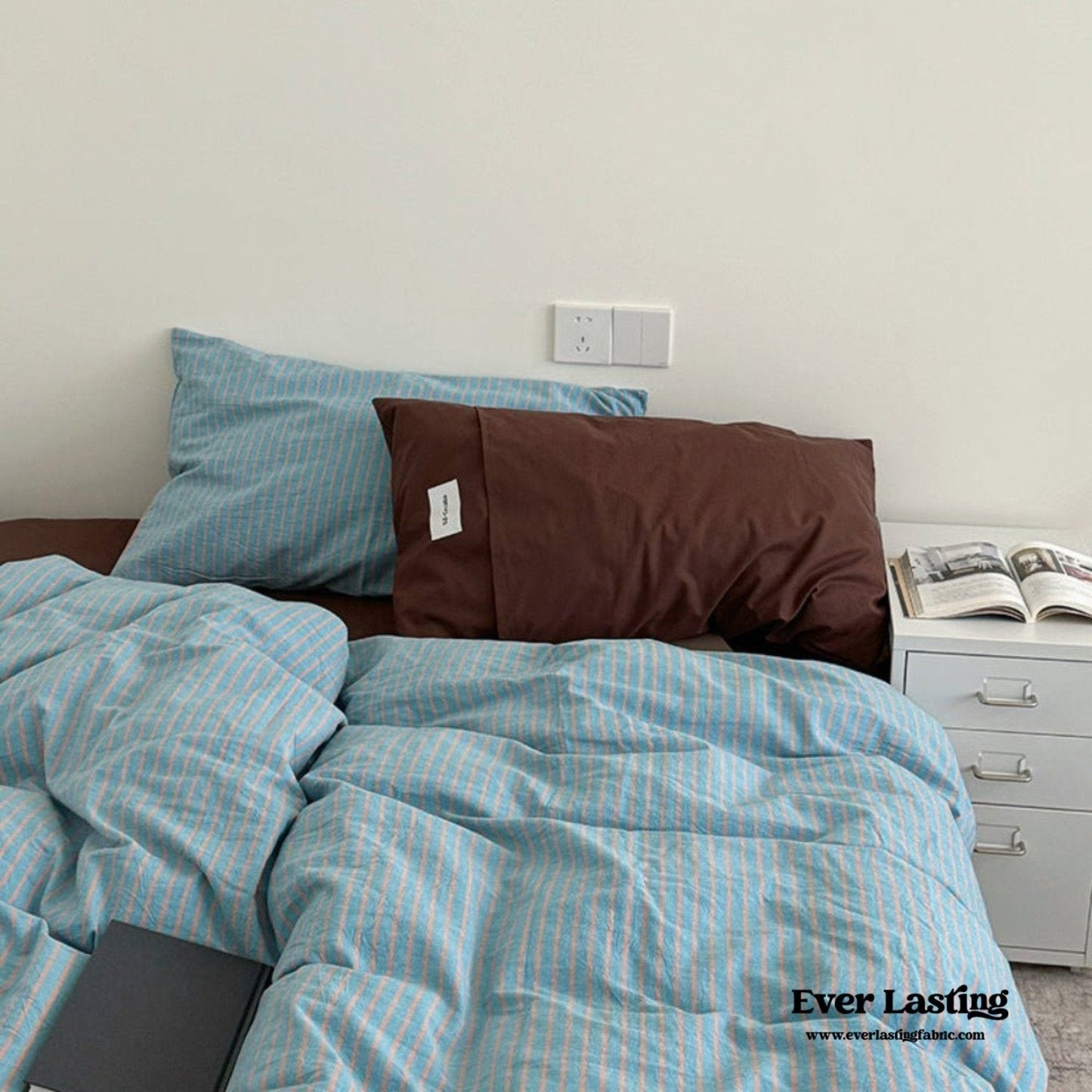 James Striped Bedding Set / Green