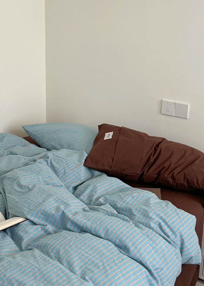 James Striped Bedding Set / Orange
