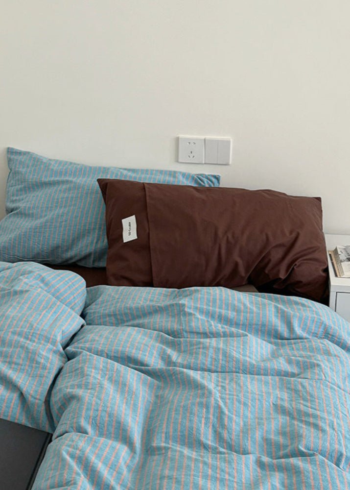 James Striped Bedding Set / Orange