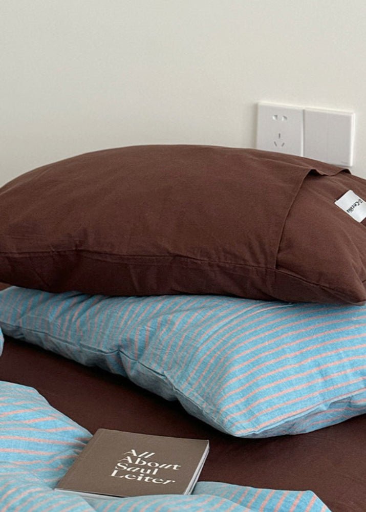 James Striped Bedding Set / Orange