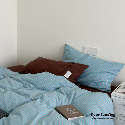 James Striped Bedding Set / Purple