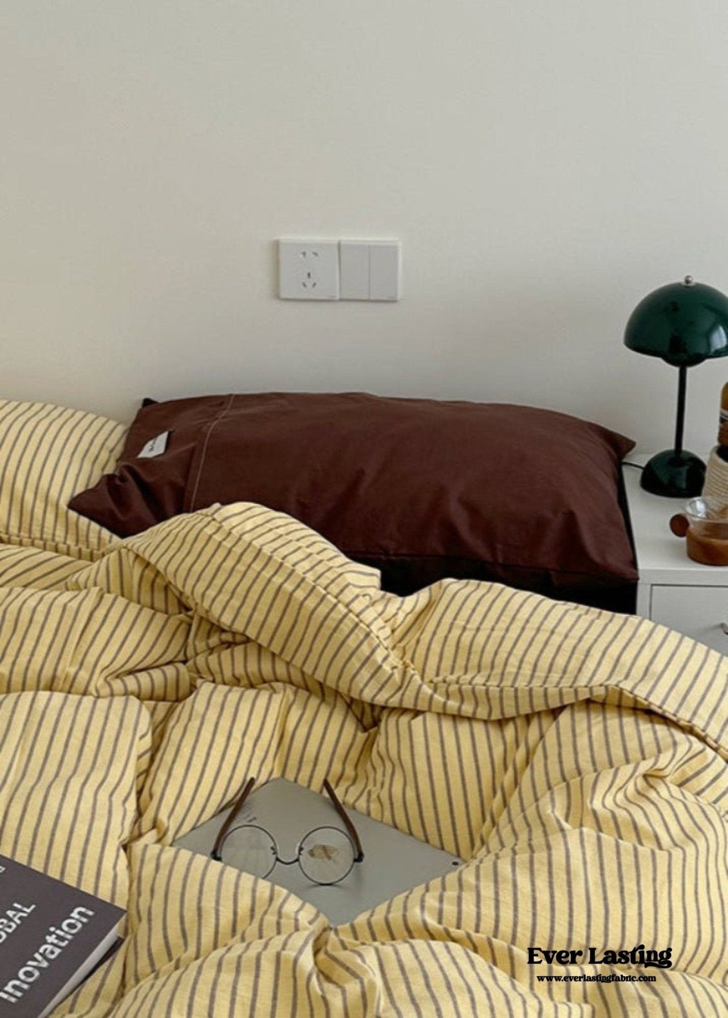 James Striped Bedding Set / Purple