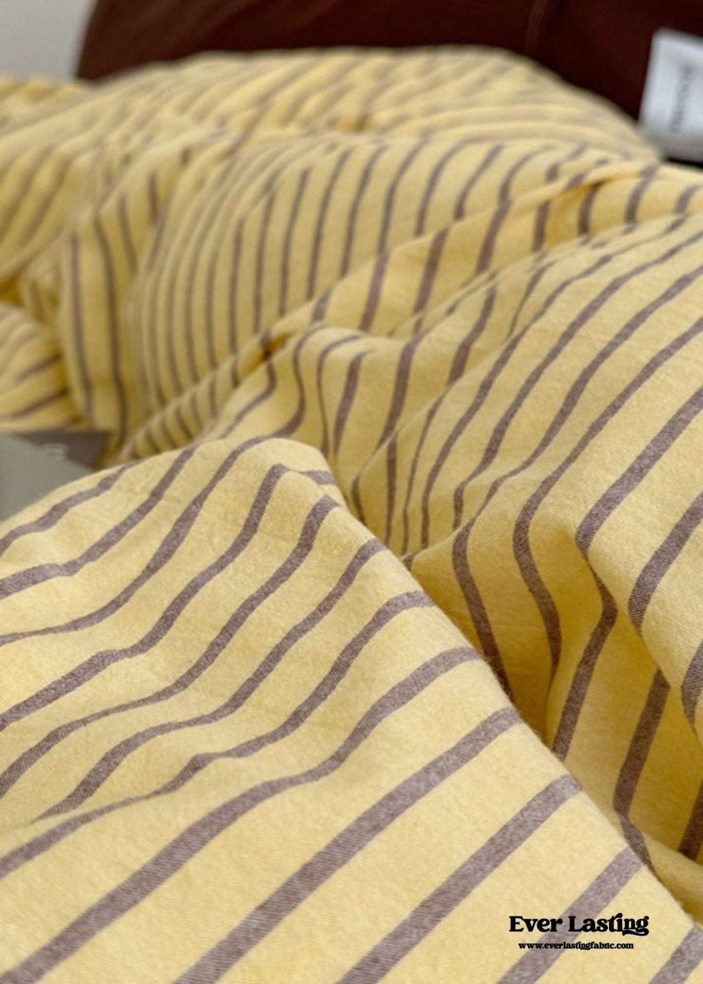 James Striped Bedding Set / Yellow