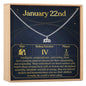 January 22nd Aquarius Necklace