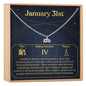 January 31st Aquarius Necklace