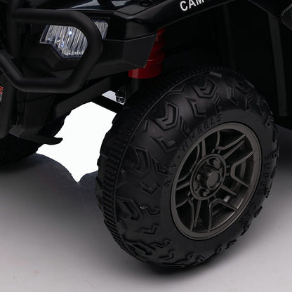Jeep 24V/12V Kids Electric Ride-On Car with Remote Control, 3 Speeds, and LED Lights