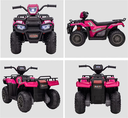Jeep 24V/12V Kids Electric Ride-On Car with Remote Control, 3 Speeds, and LED Lights