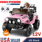 Electric Ride-On Car for Kids with Bluetooth and Music Player - 3 Speed Options