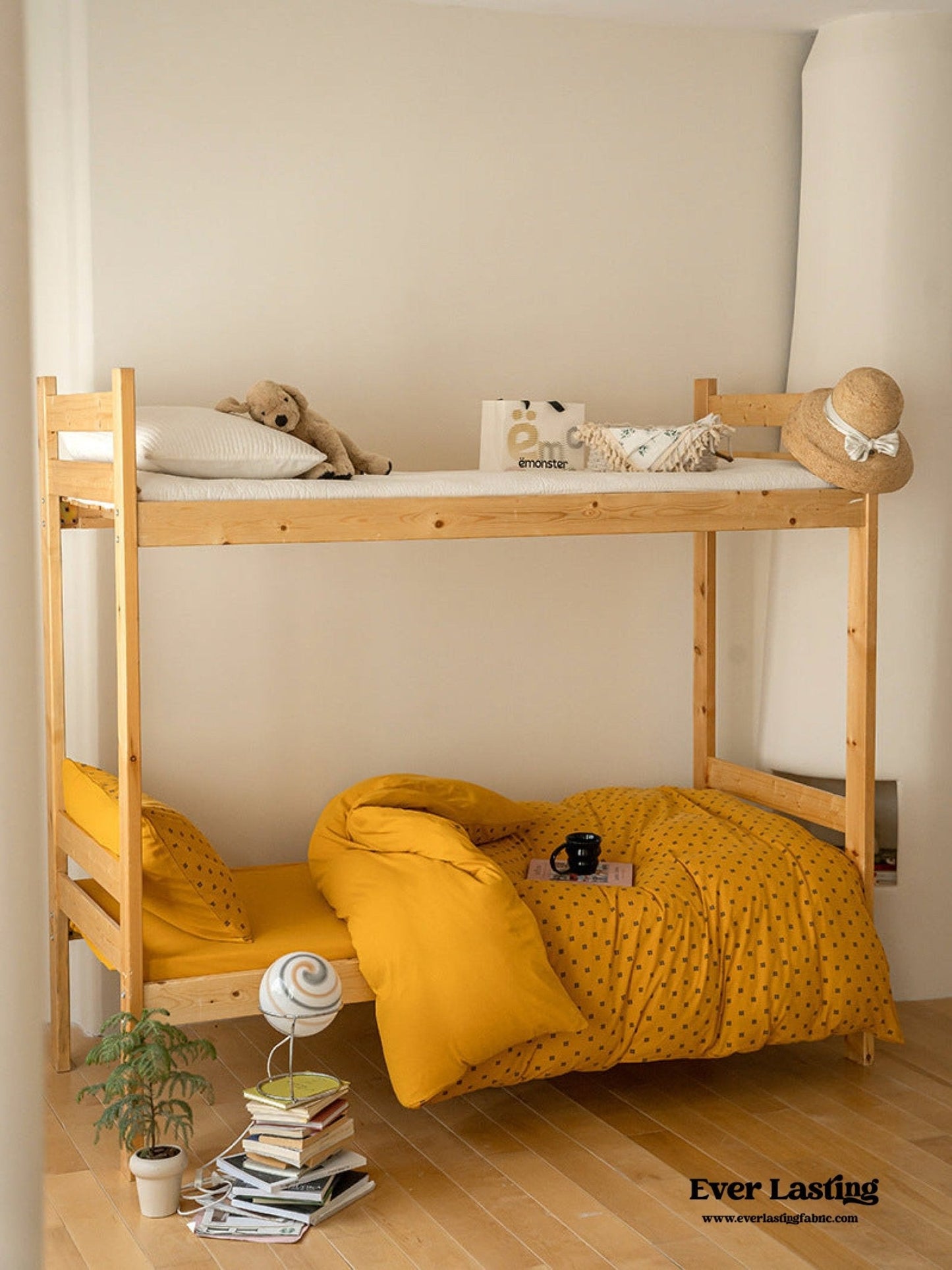 Jersey Knit Boho Twin Dorm Bedding Set / Burnt Orange