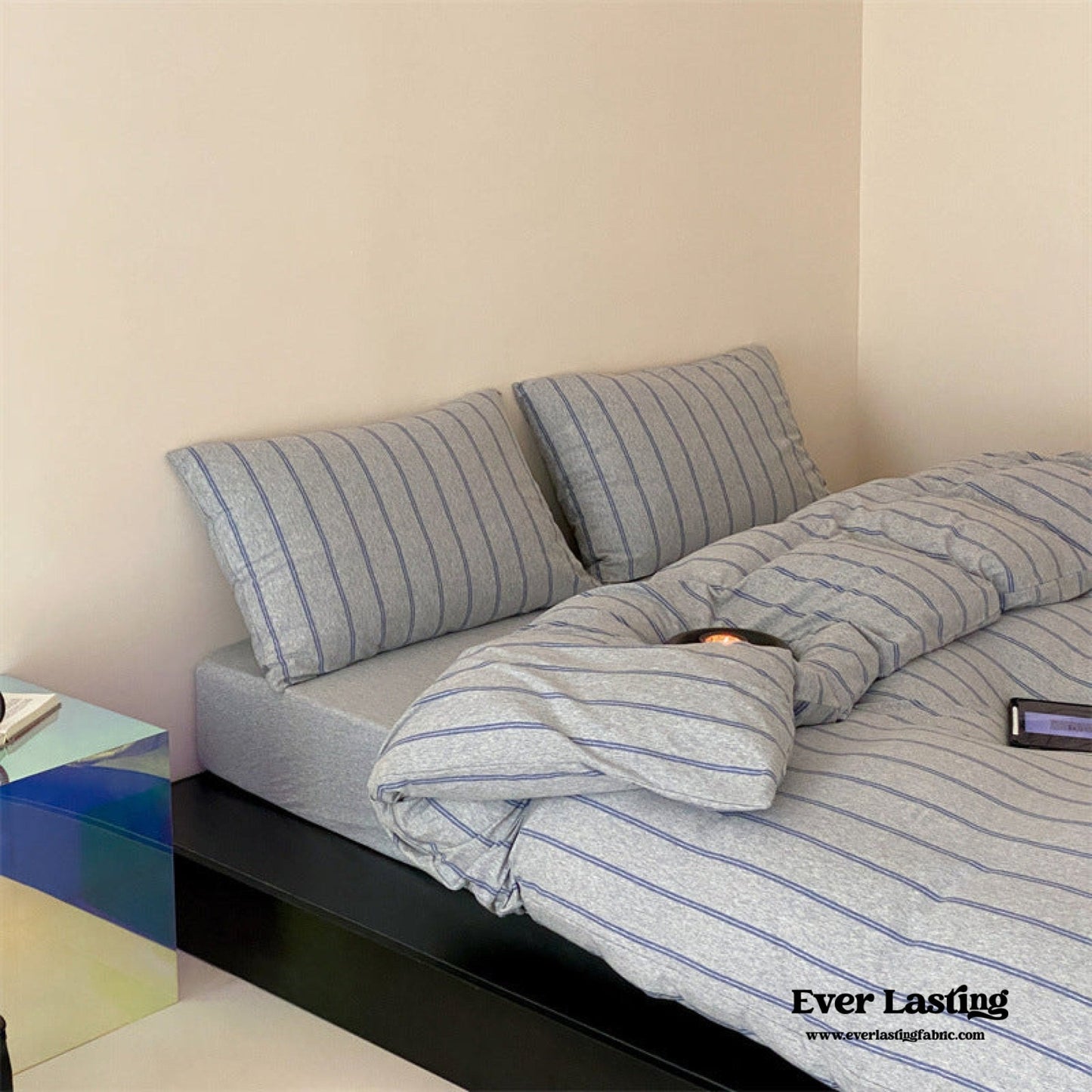 Jersey Knit Stripe Duvet Cover