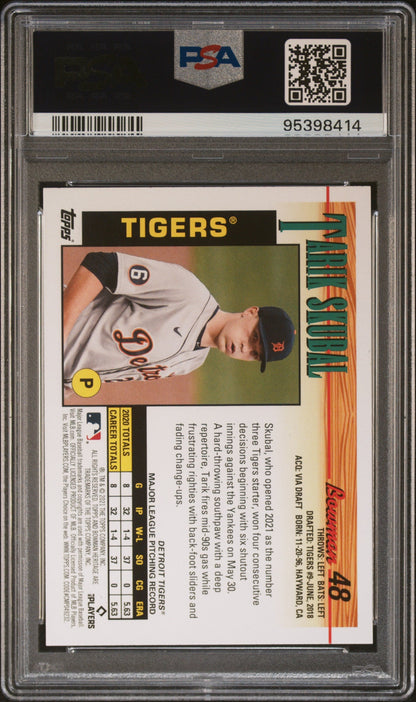Graded 2021 Topps Bowman Heritage Tarik Skubal #48 Rookie RC Baseball Card PSA 10 Gem Mint