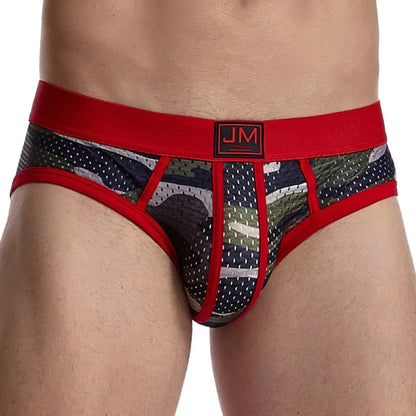 JOCKMAIL Fashion Camouflage Print Briefs