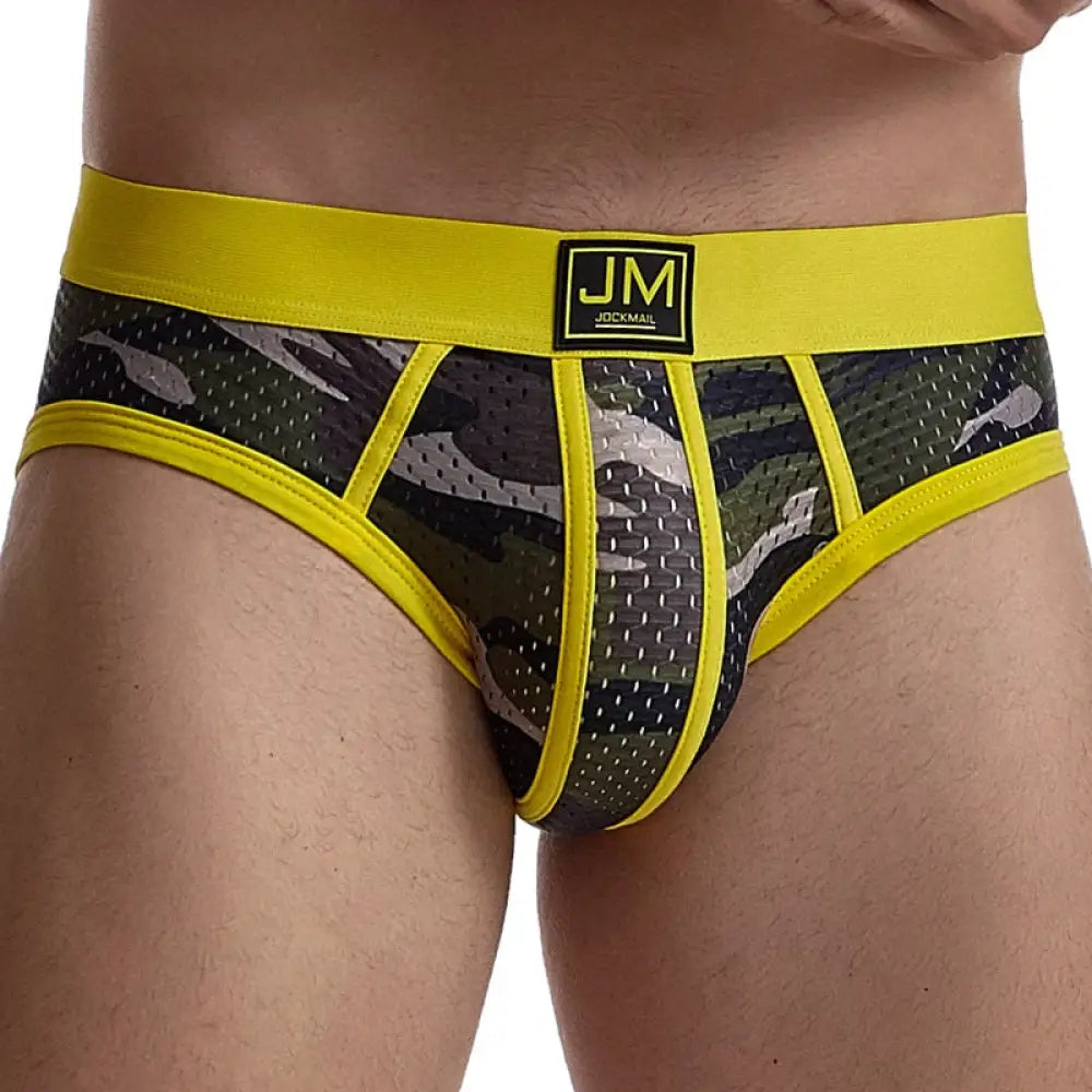 JOCKMAIL Fashion Camouflage Print Briefs