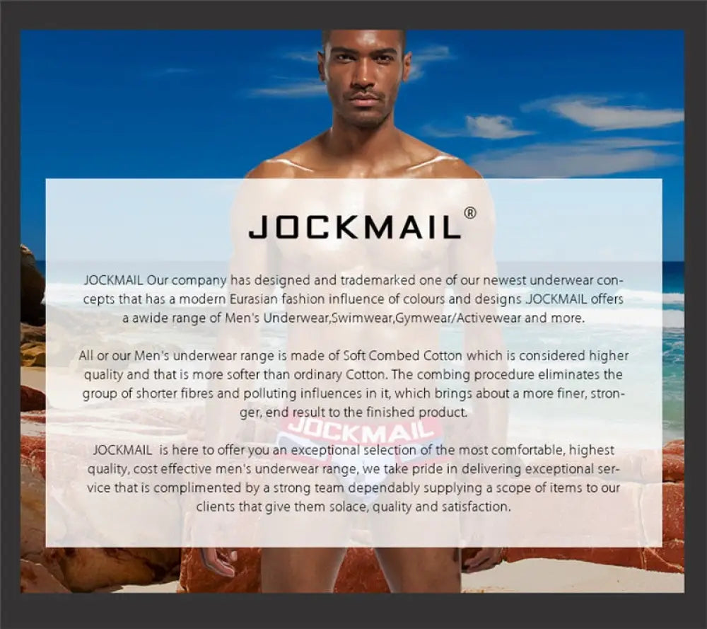 JOCKMAIL Underwear Men Jockstrap White