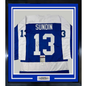 Framed Autographed/Signed Mats Sundin 35x39 HOF 12 Toronto Blue Hockey Jersey JSA COA