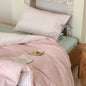 Josie Bow Tied Stripe Pillowcases / Blue