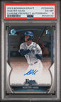 Graded 2023 Topps Bowman Draft Hunter Haas #CDAHHA Chrome Prospects Auto Rookie RC Baseball Card PSA 6