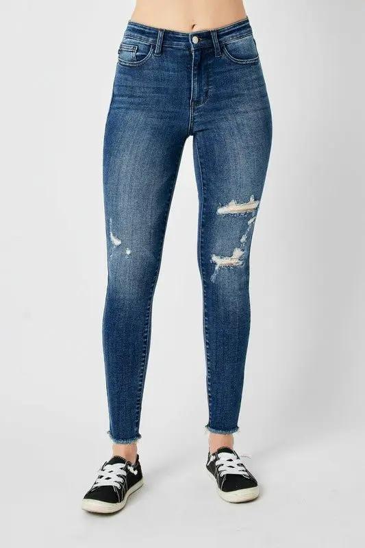 Accessories Trendsi Judy Blue High Waist Jeans Women's Distressed Skinny Jeans USA Ship