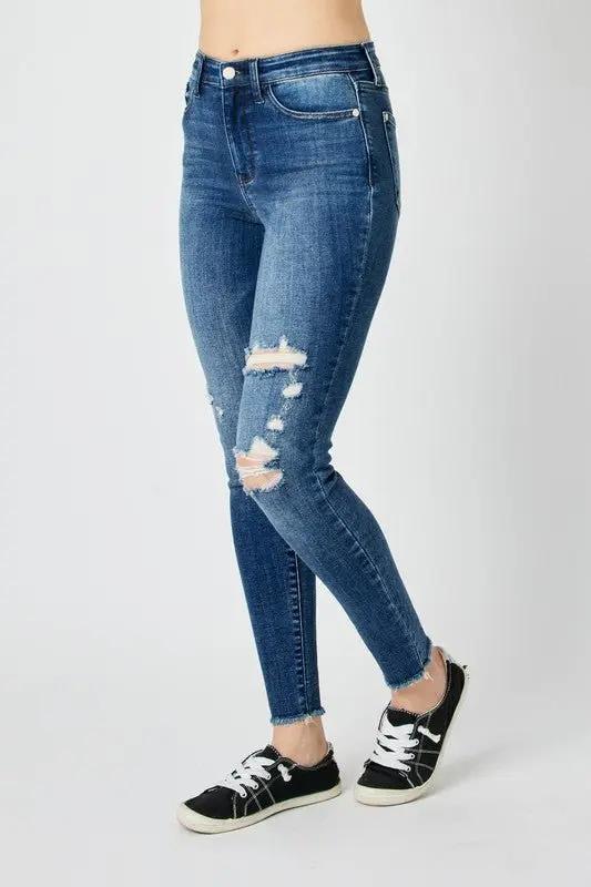 Accessories Trendsi Judy Blue High Waist Jeans Women's Distressed Skinny Jeans USA Ship