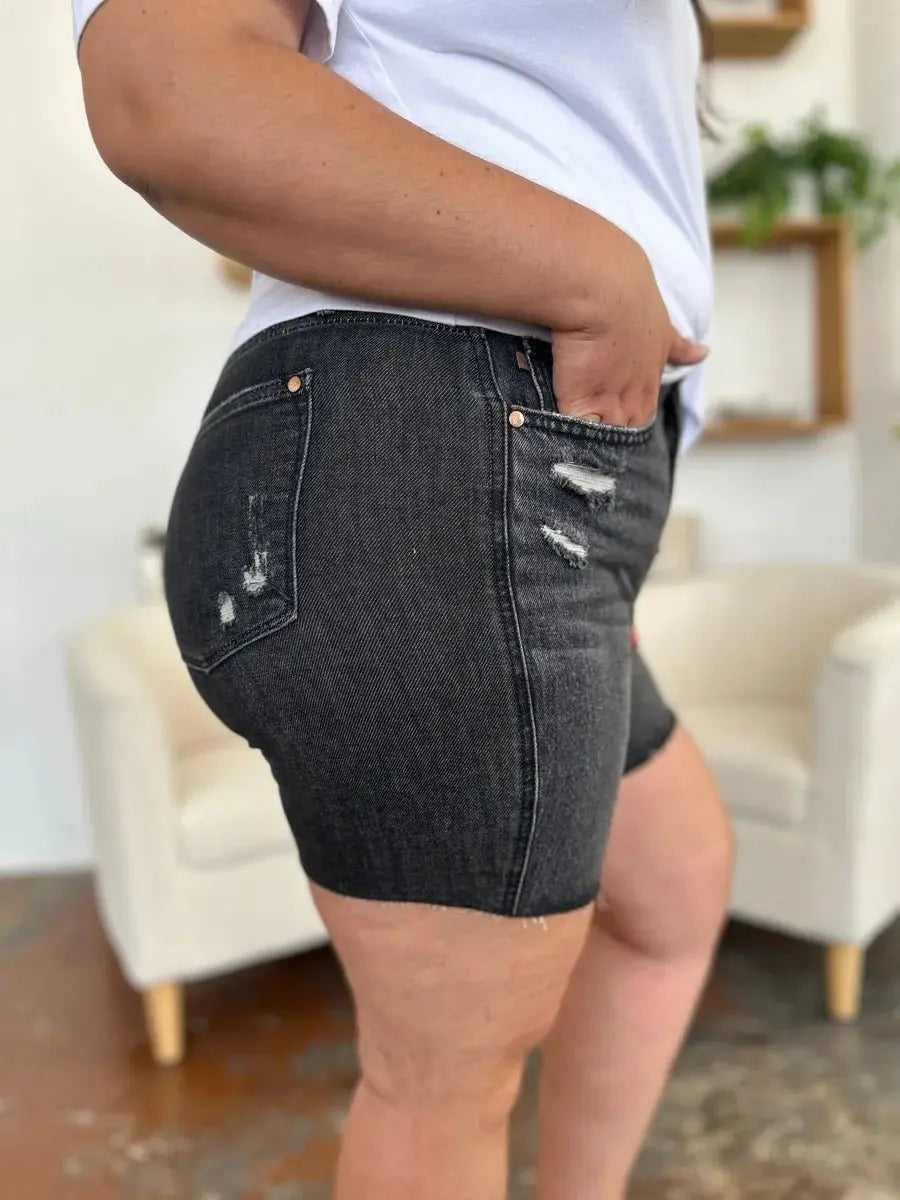 Women's Denim Shorts Denim Shorts - High Waist Comfort Fit - Women's Casual Summer