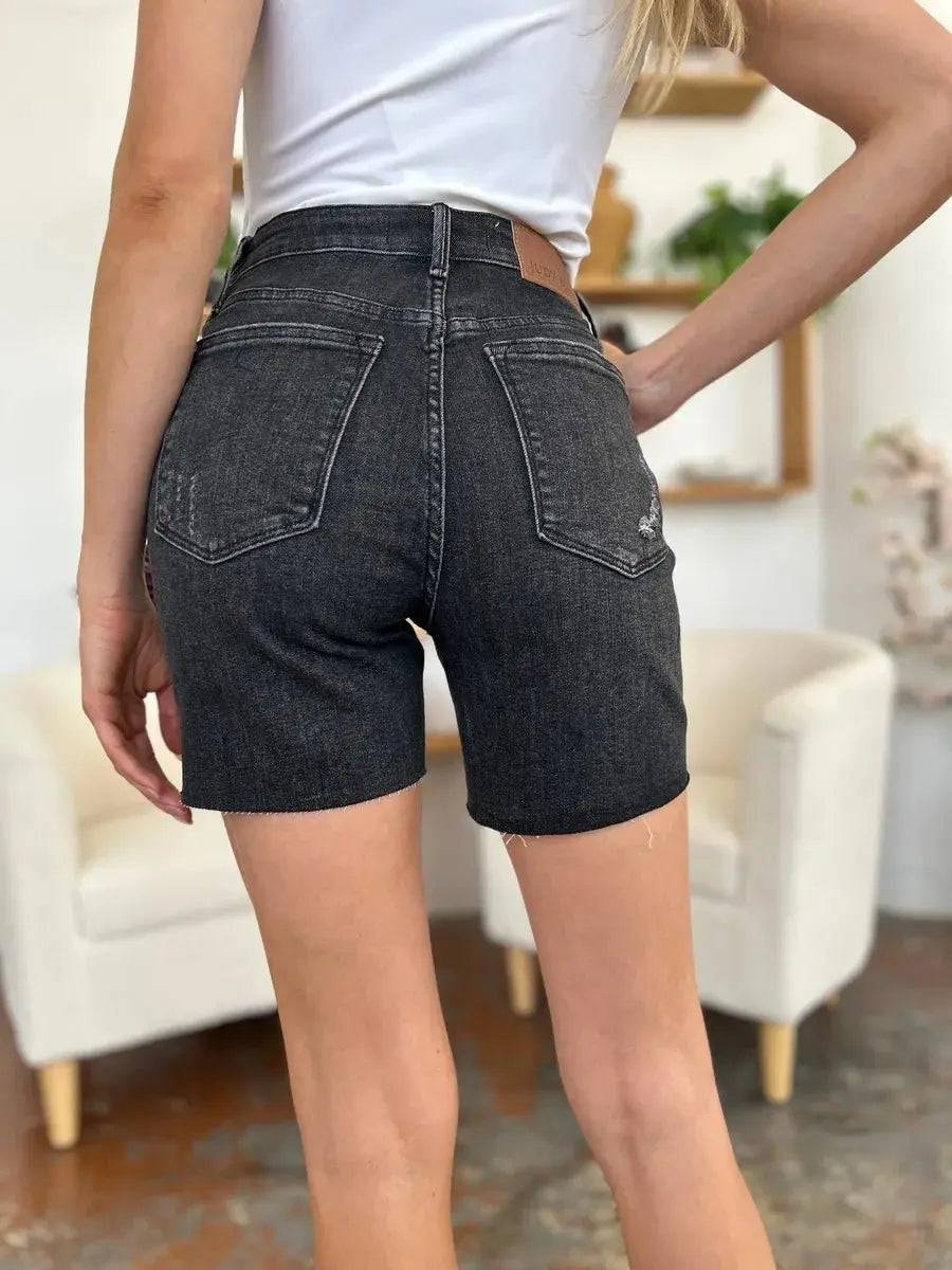 Women's Denim Shorts Denim Shorts - High Waist Comfort Fit - Women's Casual Summer