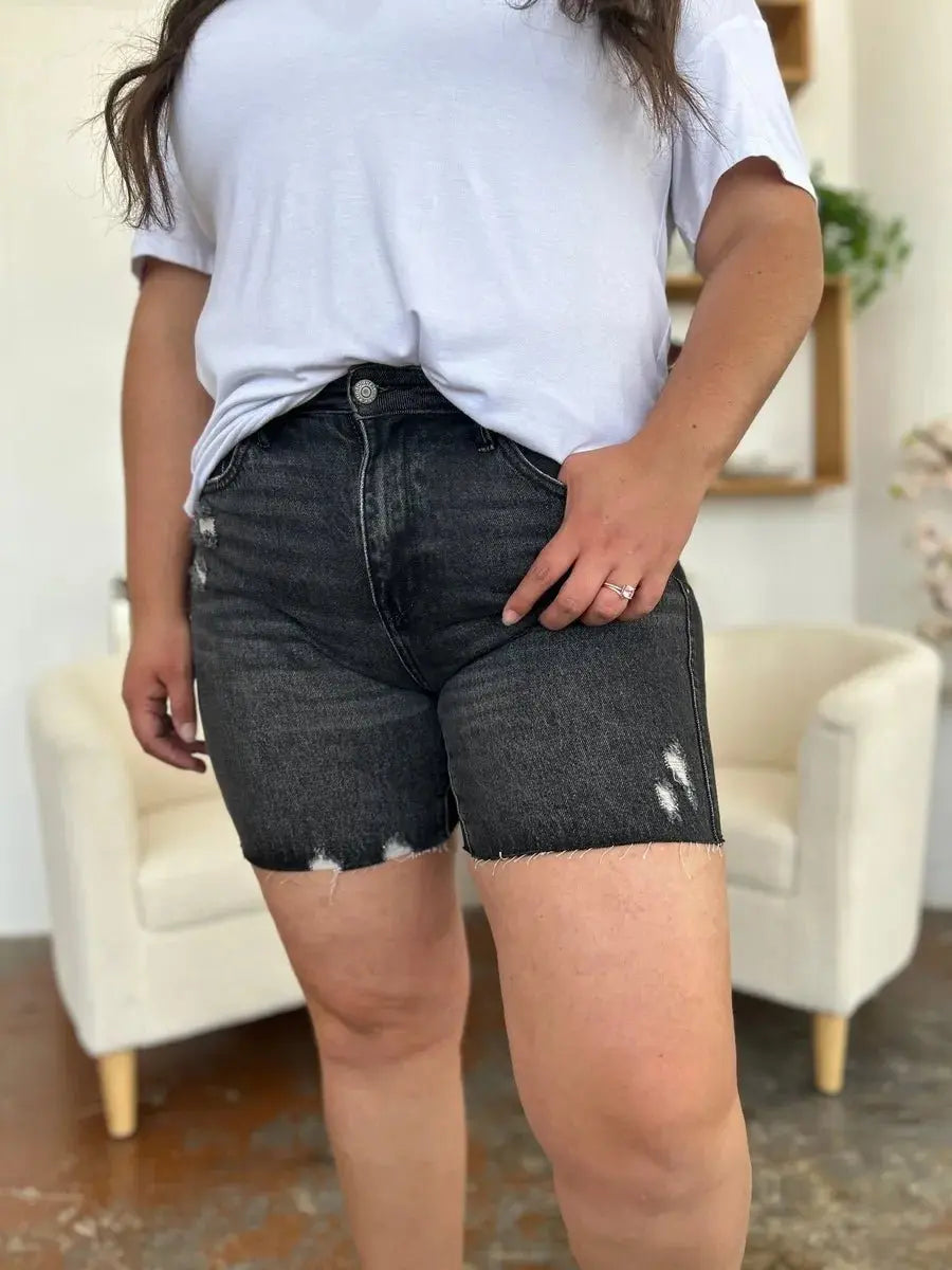 Women's Denim Shorts Denim Shorts - High Waist Comfort Fit - Women's Casual Summer