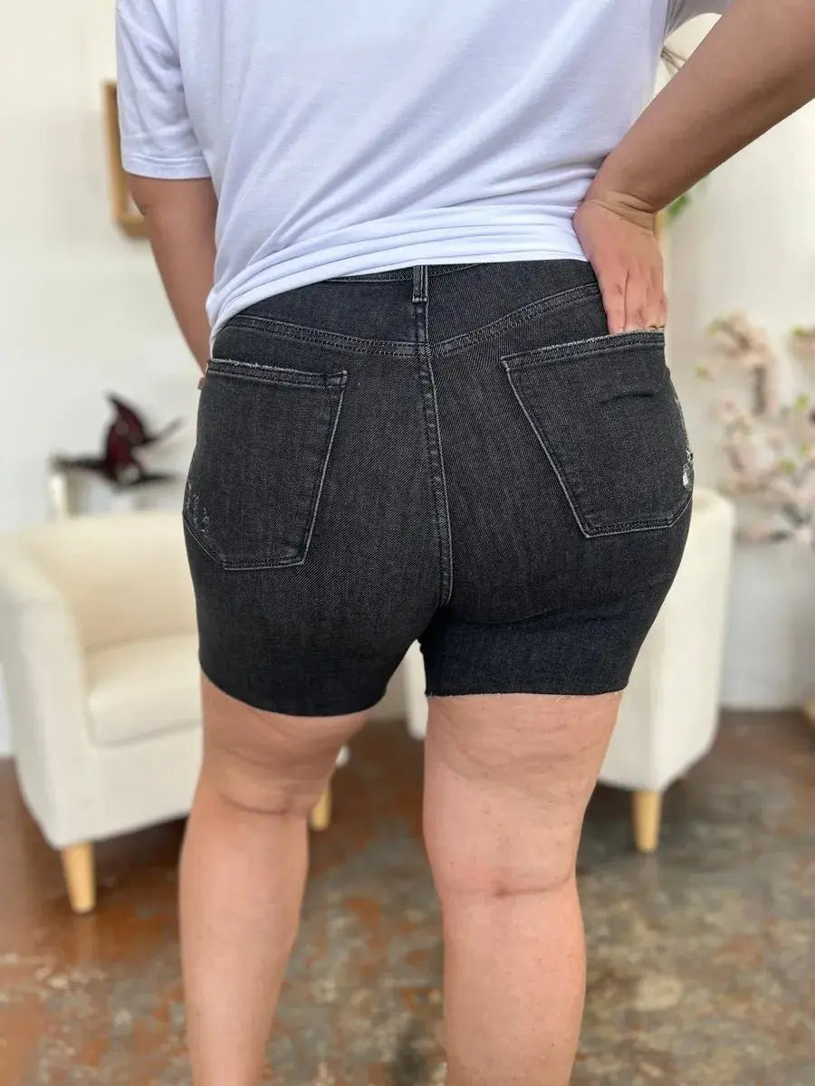 Women's Denim Shorts Denim Shorts - High Waist Comfort Fit - Women's Casual Summer