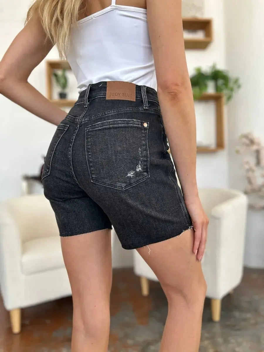 Women's Denim Shorts Denim Shorts - High Waist Comfort Fit - Women's Casual Summer