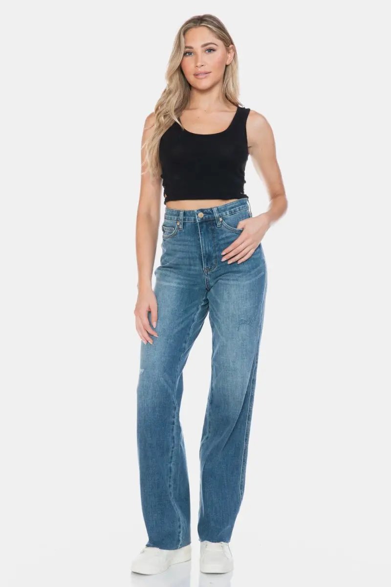 Women's Jeans Women's Straight Leg Jeans - Tummy Control - Everyday