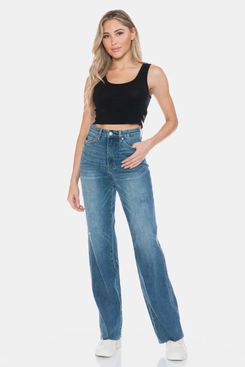 Women's Jeans Women's Straight Leg Jeans - Tummy Control - Everyday