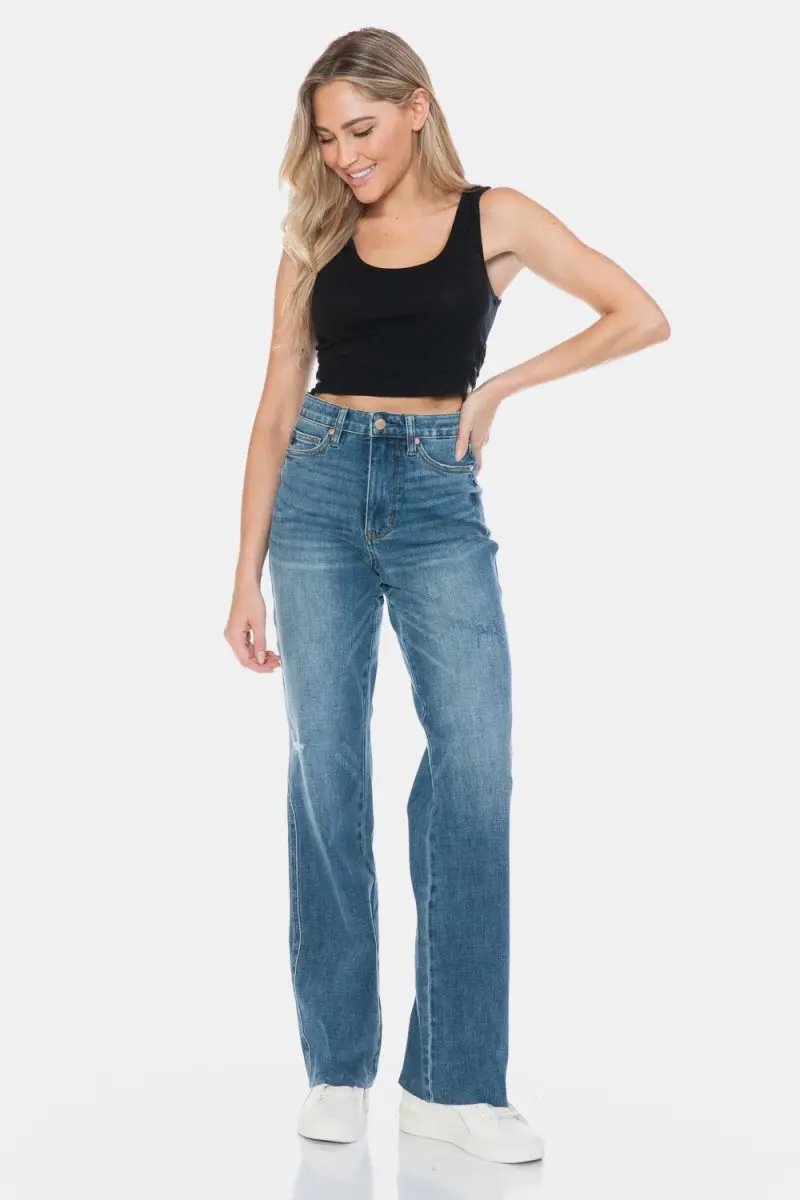 Women's Jeans Women's Straight Leg Jeans - Tummy Control - Everyday