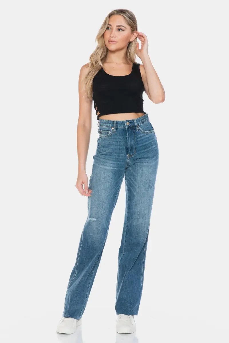 Women's Jeans Women's Straight Leg Jeans - Tummy Control - Everyday