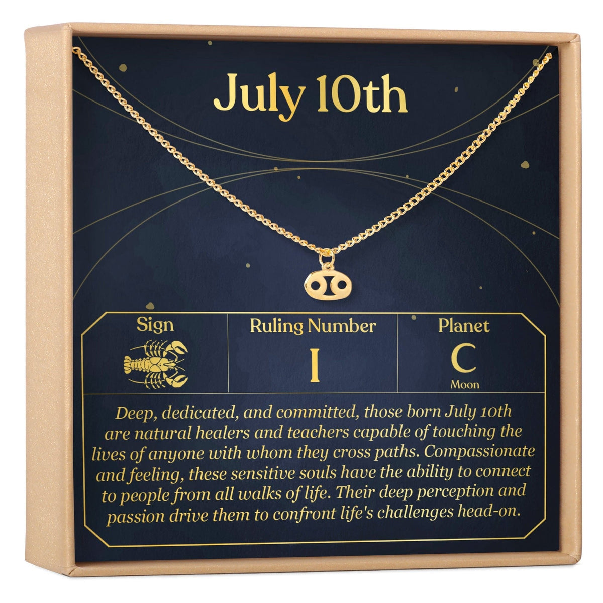 July 10th Cancer Necklace