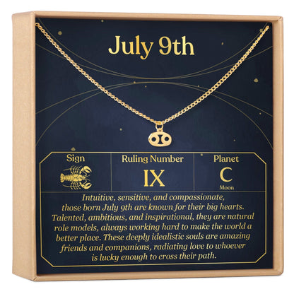 July 9th Cancer Necklace