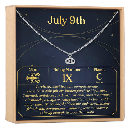 July 9th Cancer Necklace