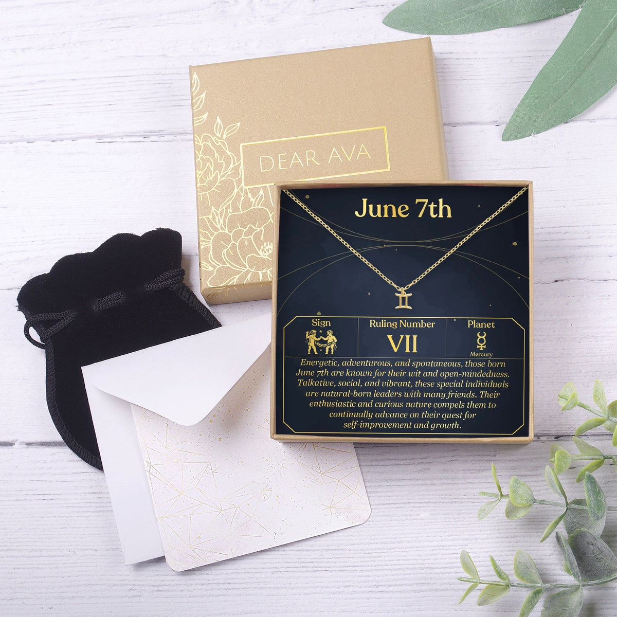 June 7th Gemini Necklace