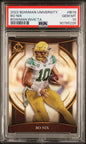 Graded 2022 Topps Bowman University Bo Nix #BI19 Bowman Invicta Rookie RC Football Card PSA 10 Gem Mint