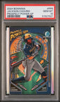 Graded 2024 Topps Bowman Jackson Chourio #PP6 Prospect Power Up Rookie RC Baseball Card PSA 10 Gem Mint