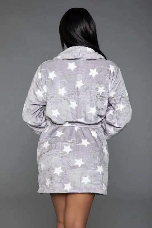 T-Shirts Premium BE WICKED Kaylee Robe - Star Print, Navy/White, Size L/XL