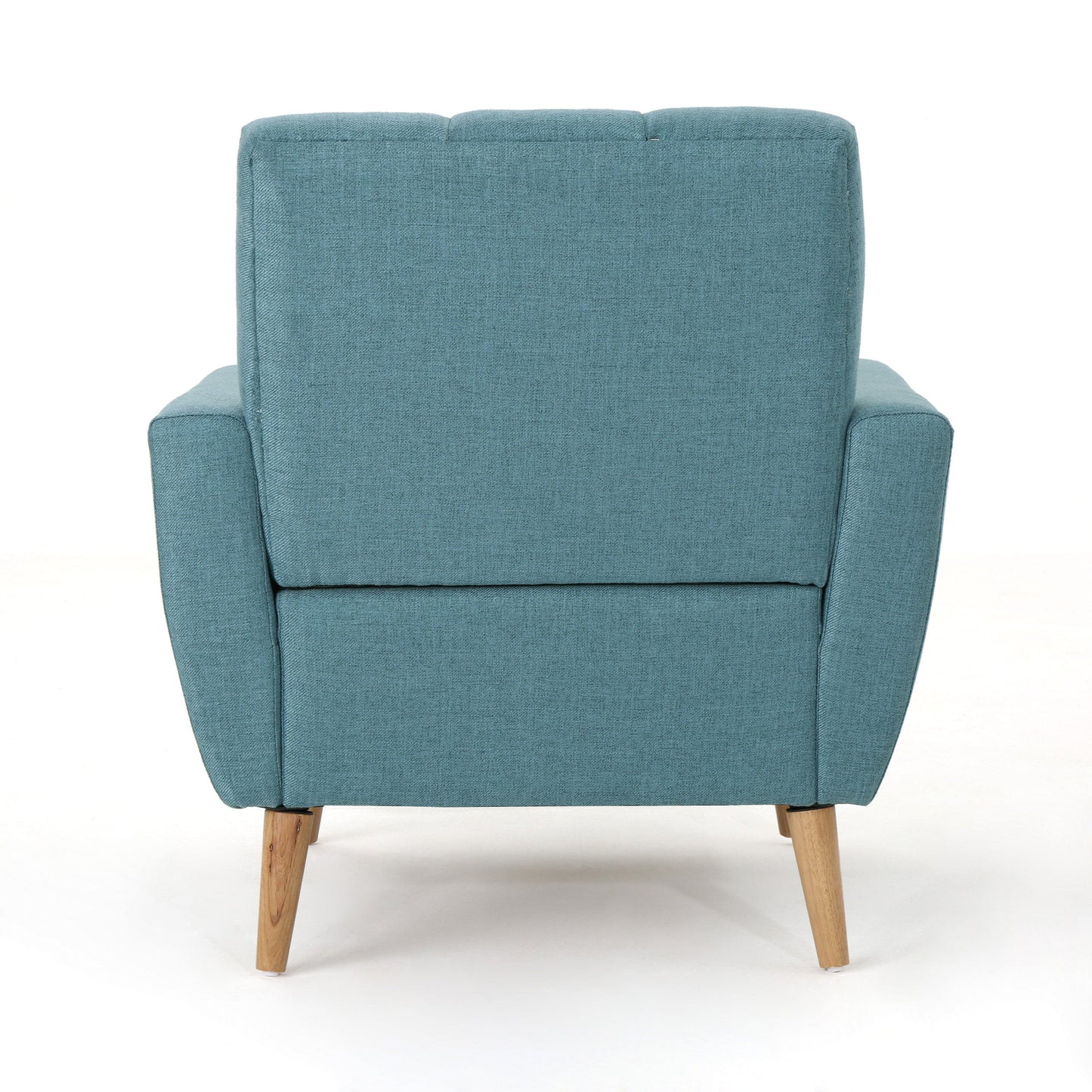 Mid Century Fabric Channel Stitch Club Chair