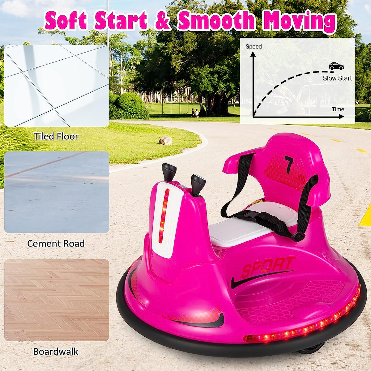 Kid-Friendly Remote Control Bumper Car: Battery-Powered Electric Vehicle for Endless Fun!