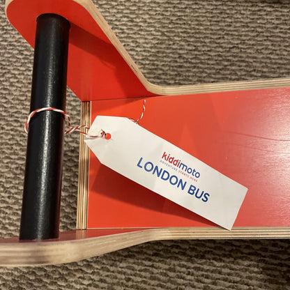 Kiddimoto London Bus Walker and Ride-On Toy for Toddlers (12-24 Months)
