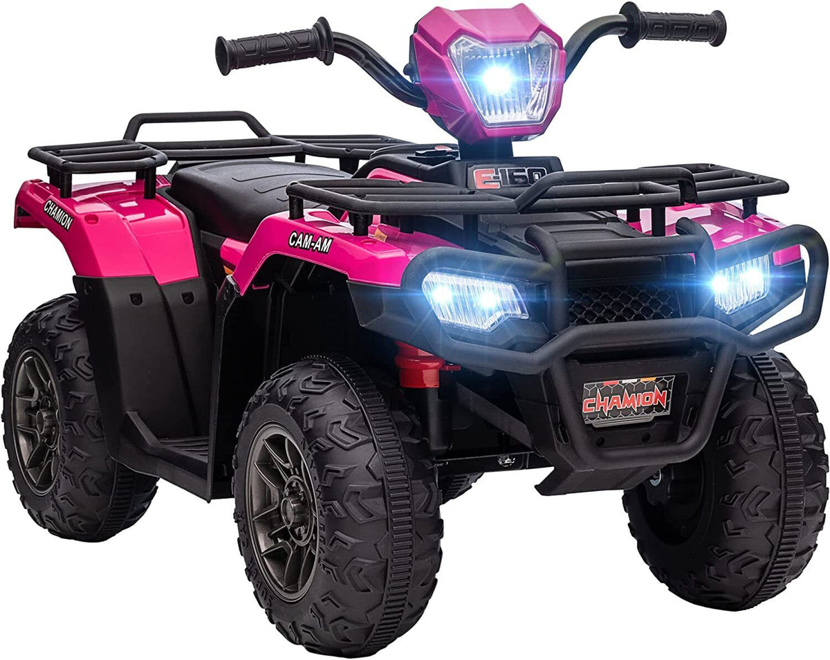 Kids Electric ATV with AUX and USB, 4-Wheeler Ride-On Car for Children - 12V